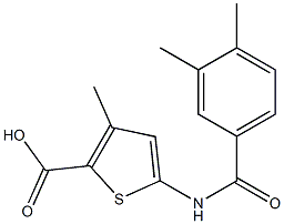 5-[(3,4-dimethylbenzene)amido]-3-methylthiophene-2-carboxylic acid