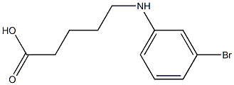 5-[(3-bromophenyl)amino]pentanoic acid Struktur