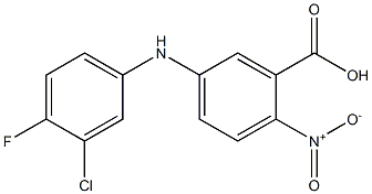 5-[(3-chloro-4-fluorophenyl)amino]-2-nitrobenzoic acid