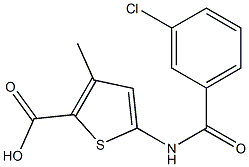  5-[(3-chlorobenzoyl)amino]-3-methylthiophene-2-carboxylic acid