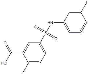 5-[(3-iodophenyl)sulfamoyl]-2-methylbenzoic acid