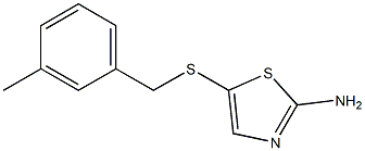 5-[(3-methylbenzyl)thio]-1,3-thiazol-2-amine,,结构式