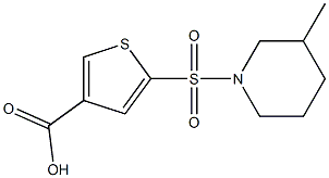 5-[(3-methylpiperidine-1-)sulfonyl]thiophene-3-carboxylic acid