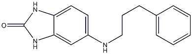 5-[(3-phenylpropyl)amino]-2,3-dihydro-1H-1,3-benzodiazol-2-one Structure