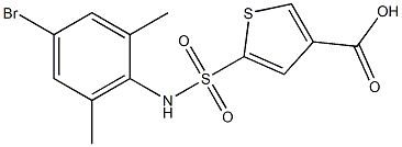 5-[(4-bromo-2,6-dimethylphenyl)sulfamoyl]thiophene-3-carboxylic acid