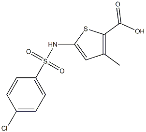 5-[(4-chlorobenzene)sulfonamido]-3-methylthiophene-2-carboxylic acid