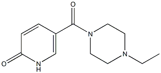 5-[(4-ethylpiperazin-1-yl)carbonyl]-1,2-dihydropyridin-2-one 化学構造式