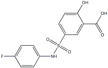  5-[(4-fluorophenyl)sulfamoyl]-2-hydroxybenzoic acid