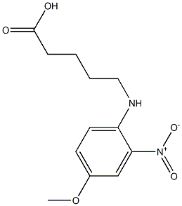 5-[(4-methoxy-2-nitrophenyl)amino]pentanoic acid Structure