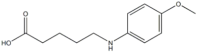 5-[(4-methoxyphenyl)amino]pentanoic acid Structure