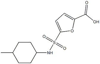 5-[(4-methylcyclohexyl)sulfamoyl]furan-2-carboxylic acid Structure