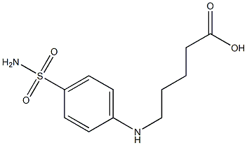 5-[(4-sulfamoylphenyl)amino]pentanoic acid Structure