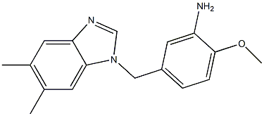 5-[(5,6-dimethyl-1H-1,3-benzodiazol-1-yl)methyl]-2-methoxyaniline