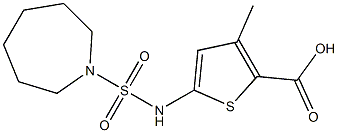  5-[(azepane-1-sulfonyl)amino]-3-methylthiophene-2-carboxylic acid