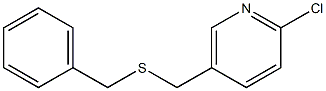 5-[(benzylsulfanyl)methyl]-2-chloropyridine 化学構造式