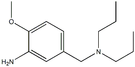 5-[(dipropylamino)methyl]-2-methoxyaniline,,结构式