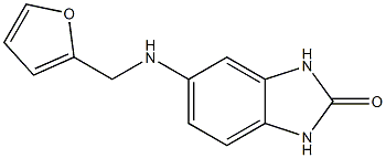5-[(furan-2-ylmethyl)amino]-2,3-dihydro-1H-1,3-benzodiazol-2-one Struktur