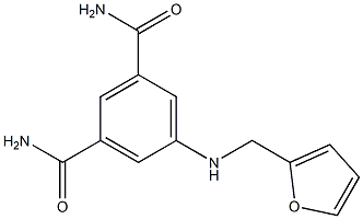 5-[(furan-2-ylmethyl)amino]benzene-1,3-dicarboxamide 结构式