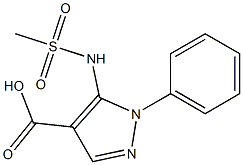 5-[(methylsulfonyl)amino]-1-phenyl-1H-pyrazole-4-carboxylic acid|