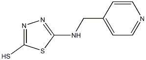 5-[(pyridin-4-ylmethyl)amino]-1,3,4-thiadiazole-2-thiol 结构式