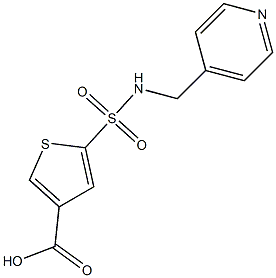 5-[(pyridin-4-ylmethyl)sulfamoyl]thiophene-3-carboxylic acid