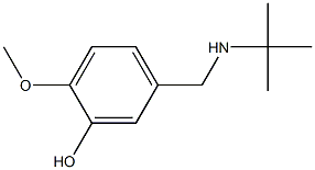 5-[(tert-butylamino)methyl]-2-methoxyphenol 结构式