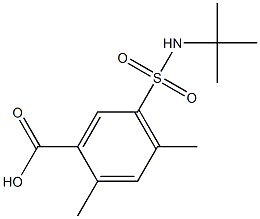 5-[(tert-butylamino)sulfonyl]-2,4-dimethylbenzoic acid Structure