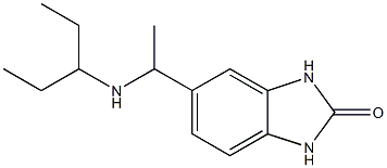 5-[1-(pentan-3-ylamino)ethyl]-2,3-dihydro-1H-1,3-benzodiazol-2-one Struktur