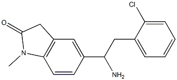 5-[1-amino-2-(2-chlorophenyl)ethyl]-1-methyl-2,3-dihydro-1H-indol-2-one