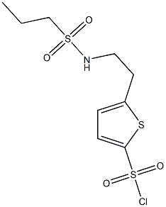 5-[2-(propane-1-sulfonamido)ethyl]thiophene-2-sulfonyl chloride