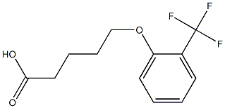 5-[2-(trifluoromethyl)phenoxy]pentanoic acid Structure