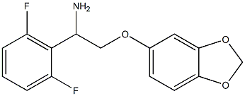5-[2-amino-2-(2,6-difluorophenyl)ethoxy]-2H-1,3-benzodioxole,,结构式