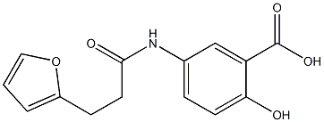 5-[3-(furan-2-yl)propanamido]-2-hydroxybenzoic acid Structure