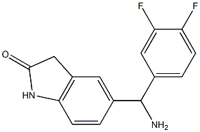 5-[amino(3,4-difluorophenyl)methyl]-2,3-dihydro-1H-indol-2-one Structure