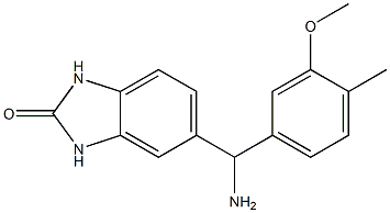  5-[amino(3-methoxy-4-methylphenyl)methyl]-2,3-dihydro-1H-1,3-benzodiazol-2-one