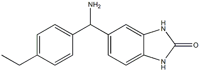 5-[amino(4-ethylphenyl)methyl]-2,3-dihydro-1H-1,3-benzodiazol-2-one Structure