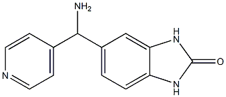 5-[amino(pyridin-4-yl)methyl]-2,3-dihydro-1H-1,3-benzodiazol-2-one,,结构式
