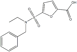 5-[benzyl(ethyl)sulfamoyl]furan-2-carboxylic acid Structure