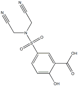 5-[bis(cyanomethyl)sulfamoyl]-2-hydroxybenzoic acid|