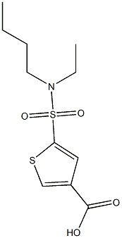 5-[butyl(ethyl)sulfamoyl]thiophene-3-carboxylic acid Structure