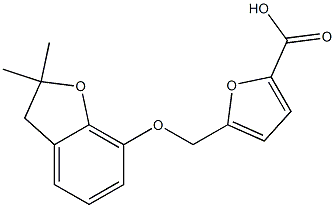 5-{[(2,2-dimethyl-2,3-dihydro-1-benzofuran-7-yl)oxy]methyl}furan-2-carboxylic acid|