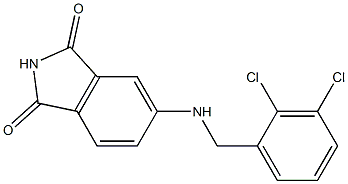 5-{[(2,3-dichlorophenyl)methyl]amino}-2,3-dihydro-1H-isoindole-1,3-dione 化学構造式