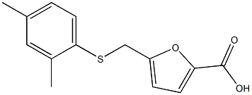 5-{[(2,4-dimethylphenyl)sulfanyl]methyl}furan-2-carboxylic acid Structure