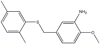 5-{[(2,5-dimethylphenyl)sulfanyl]methyl}-2-methoxyaniline|