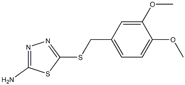 5-{[(3,4-dimethoxyphenyl)methyl]sulfanyl}-1,3,4-thiadiazol-2-amine