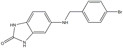 5-{[(4-bromophenyl)methyl]amino}-2,3-dihydro-1H-1,3-benzodiazol-2-one Structure