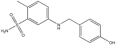 5-{[(4-hydroxyphenyl)methyl]amino}-2-methylbenzene-1-sulfonamide