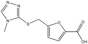 5-{[(4-methyl-4H-1,2,4-triazol-3-yl)sulfanyl]methyl}furan-2-carboxylic acid