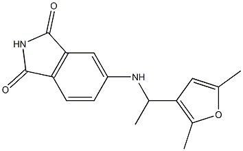 5-{[1-(2,5-dimethylfuran-3-yl)ethyl]amino}-2,3-dihydro-1H-isoindole-1,3-dione|