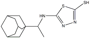 5-{[1-(adamantan-1-yl)ethyl]amino}-1,3,4-thiadiazole-2-thiol Structure